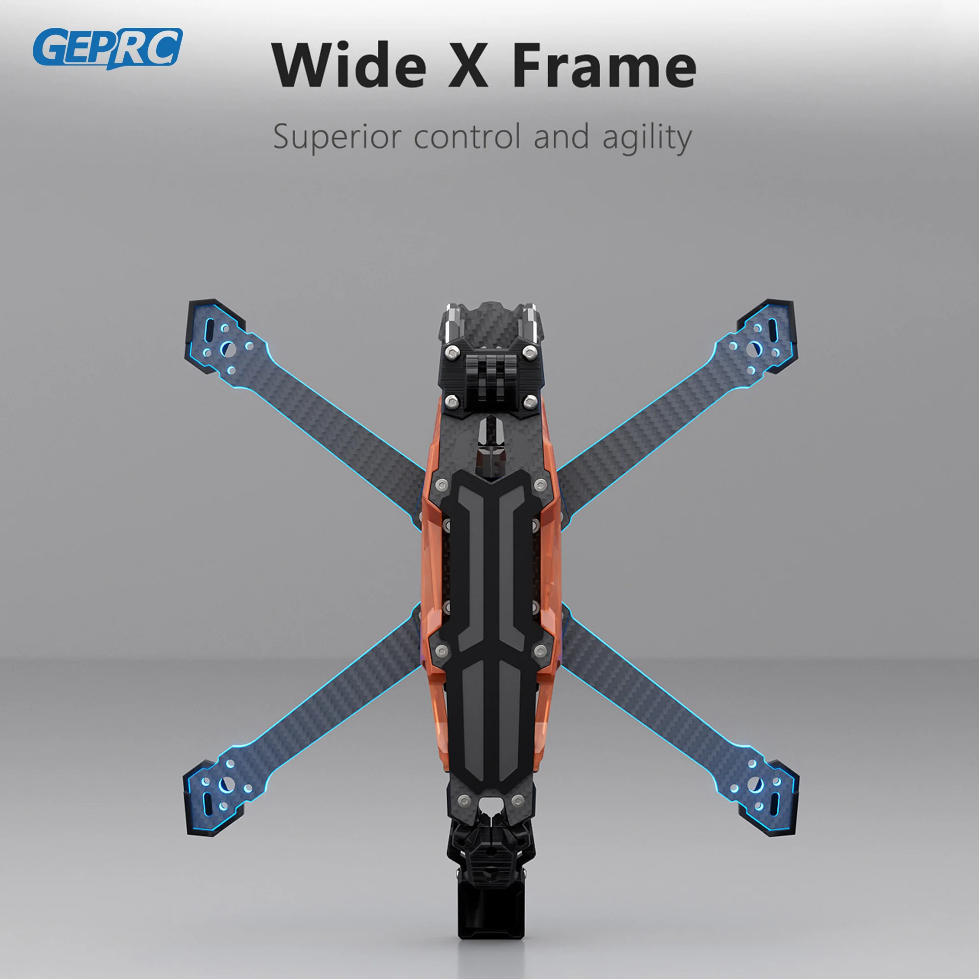 GEPRC GEP-Vapor-X Frame Suitable Vapor-X O4 5 6Inch Drone Carbon Fiber RC FPV Quadcopter Helicopter Replacement Accessories Part