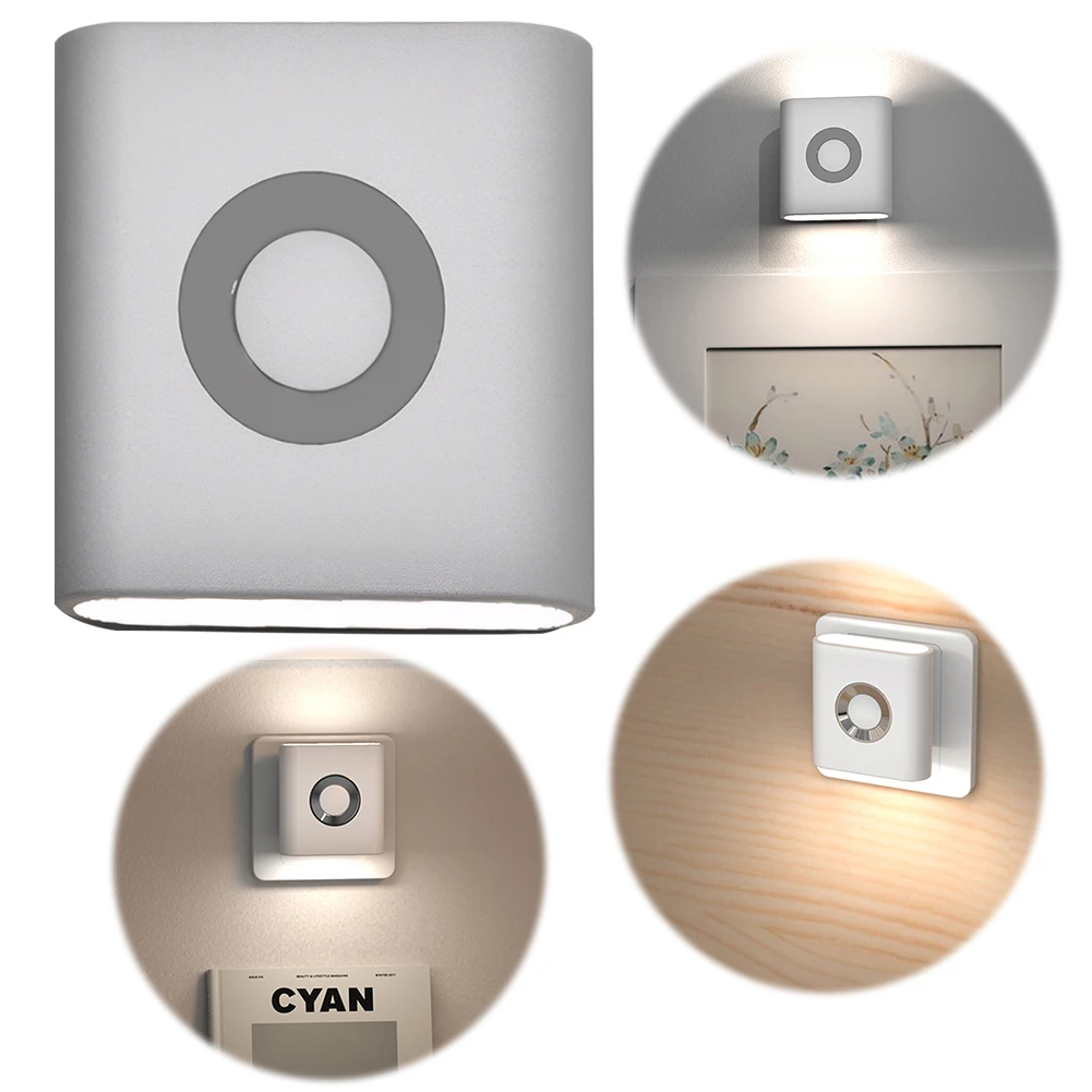 

Smart Home Rechargeable LED Night Light Lamp with Motion Sensor, Kids Bedroom Room Decoration Light, USB Lamp for Home Decor