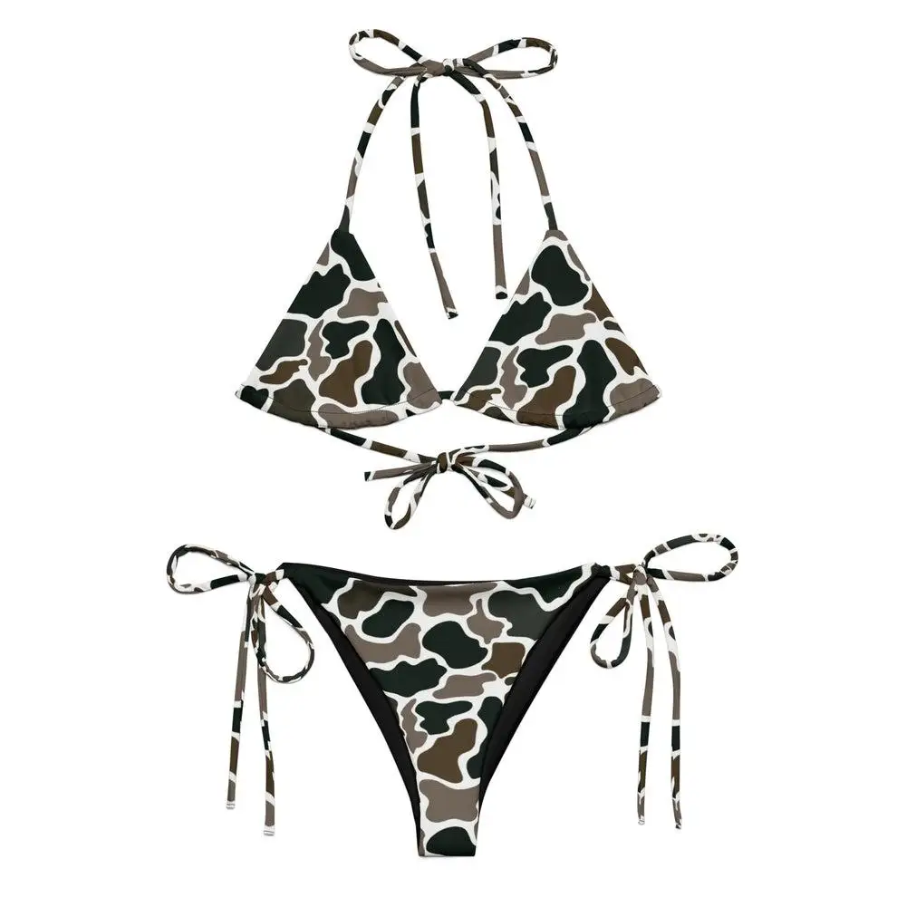 Novo sexy leopardo impressão biquíni 2 peças conjunto feminino design sentido maiô cinta crossbody banho na moda verão beachwear