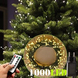 36M Cluster LED Christmas String Lights Outdoor Decoration Garden Tree Waterproof Lamp For Halloween Party Home holiday Lighting