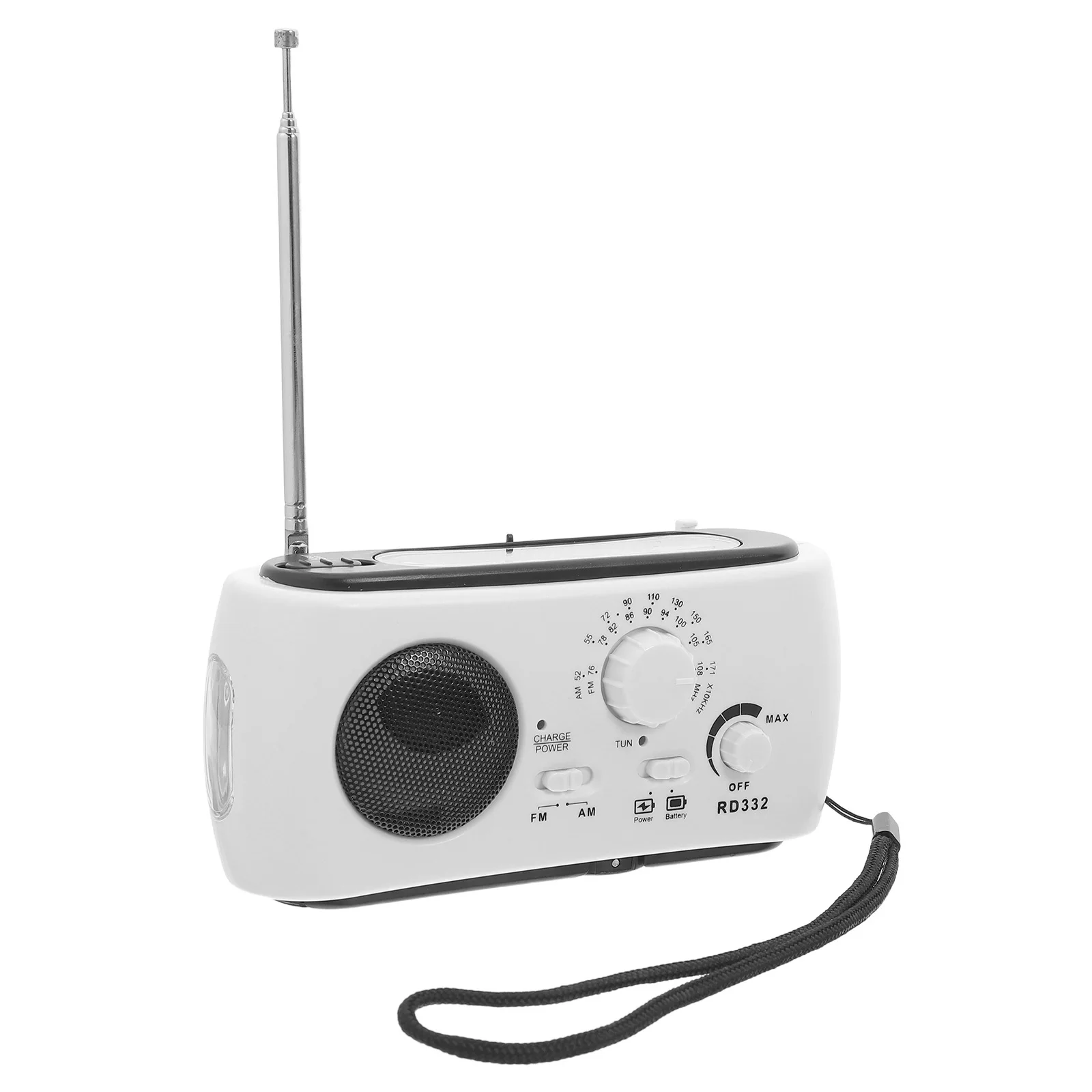 

Hand-Crank Solar Powered Emergency Radio Portable Multifunction Flashlight Phone Am Fm Outdoor Hiking Camping Accessory