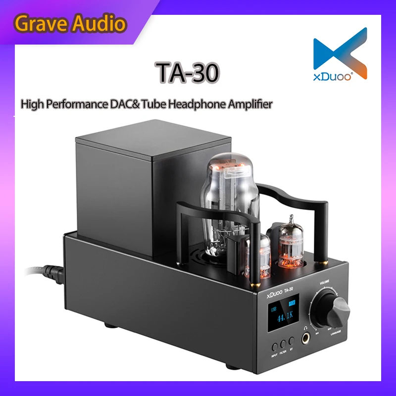 XDUOO TA-30 Tube Headphone Amplifier Dual ES9038Q2M HD Bluetooth High Performance Fiio Audio interface  DSD512 DAC