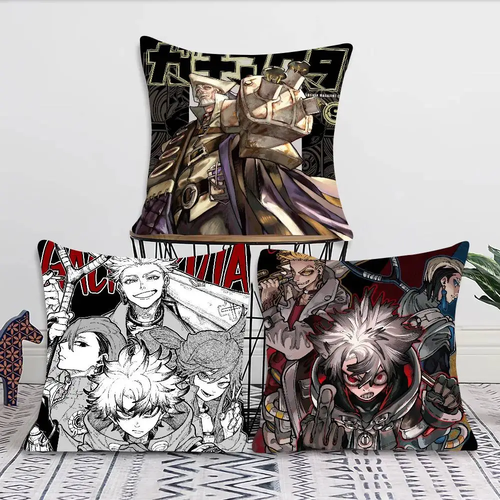 Anime G-Gachiakutas Pillow Case Fashion Square Pillowcase Bedroom Sofa Room Ins Decoration Leisure