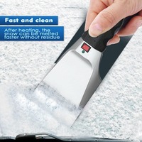 Electric Heated Ice Scraper 12V Car Windshield Deicer Remover Tool Winter Snow Brush Defroster Cleaner Removal Shovel