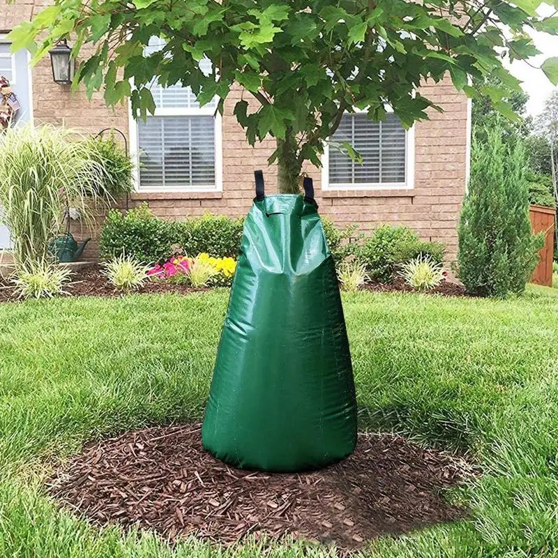 Saco de rega 2 pacote grande ao ar livre árvore fralda produtos cuidados com as plantas acessórios irrigação sistema irrigação do jardim para raiz profunda