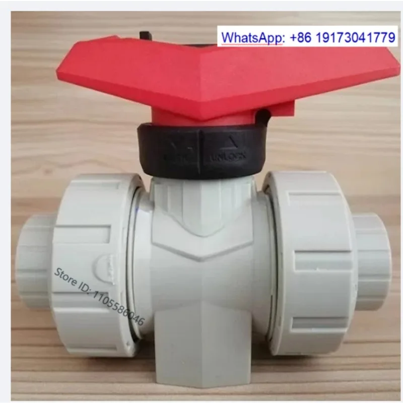 P-PH socket and union ball valve, double driven ball valve, E-PDM