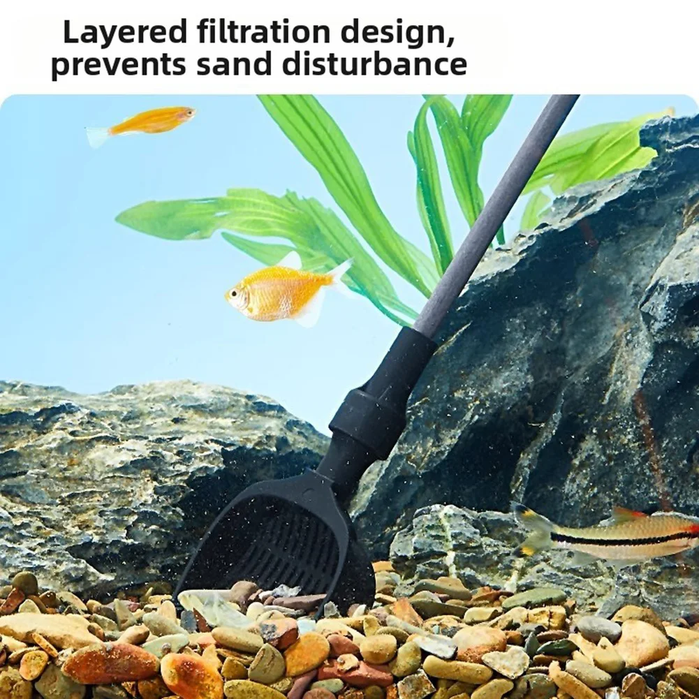 Aquarium Cleaning Kit 7 in 1 with Scraper Fish Net Multi use Brush Rake Sponge Clamp for Fish Tank Maintenance