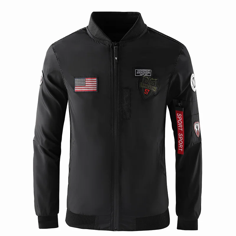 

2024 New Windproof Four Seasons Explosive Men's Jacket Thin Casual Jacket Student Baseball Jacket Trendy Fashion Korean Version
