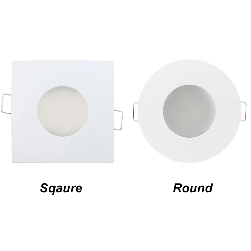 GU10 MR16 Fitting Wit Spot Light Douche Verzonken Kit Downlight Frame Badkamer IP65 Ronde
