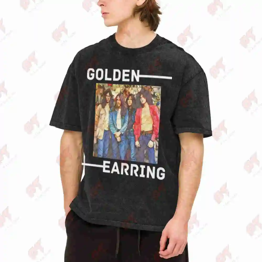 Golden Earring Band Vintage Washed Tee Pure Cotton T-Shirt