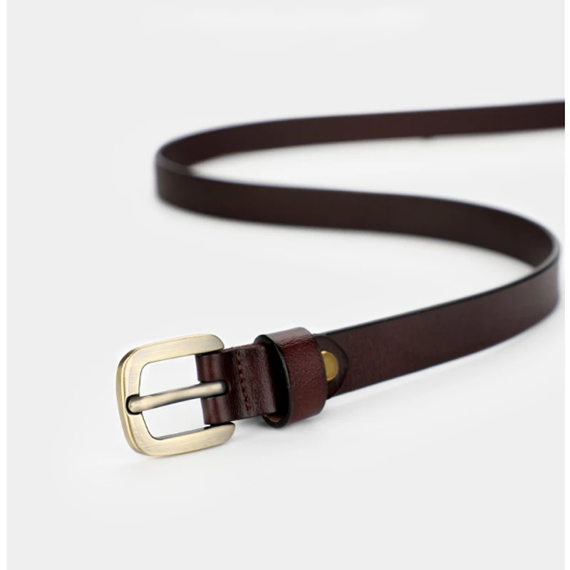 Women Leather Belt Black Ladies Waistband For Dress Jeans Golden Buckle Sweater Luxury Women Belt