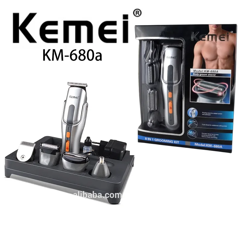 

kemei KM-680A 5 in 1 hair trimmer shaver hair clippers men trimmer for men hair cutting machine hair clipper hair clipper