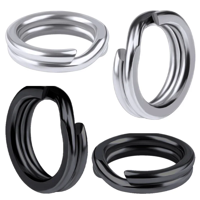 Angelzubehör Spaltringe Kunstköder-Verbinder Edelstahl 304 Doppelschicht-Ringe Set 30 Stück SALE – Detail 10