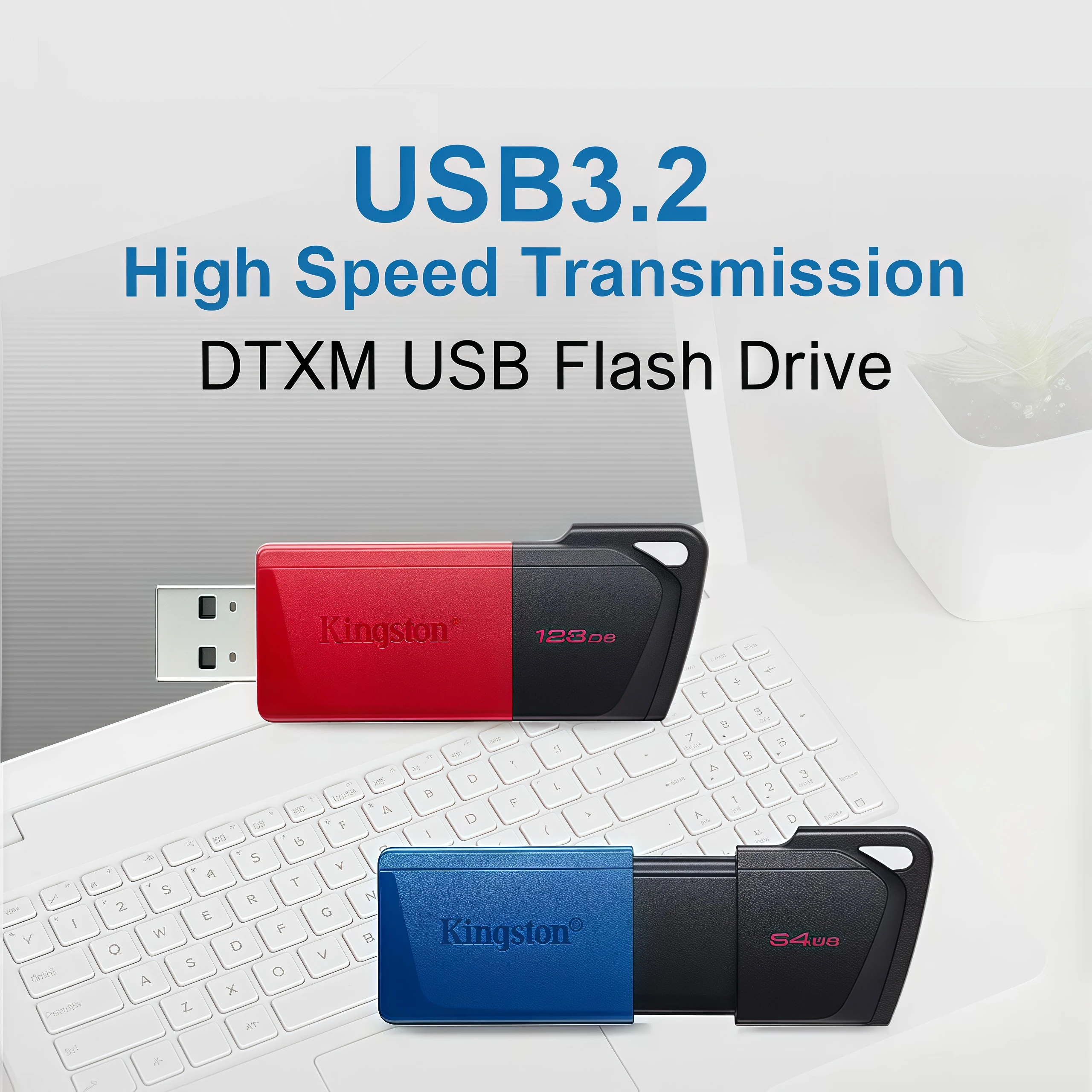 

Kingston DTXM 64GB/128GB/256GB USB 3.2 High-Speed ​​Custom Retractable USB Flash Drive