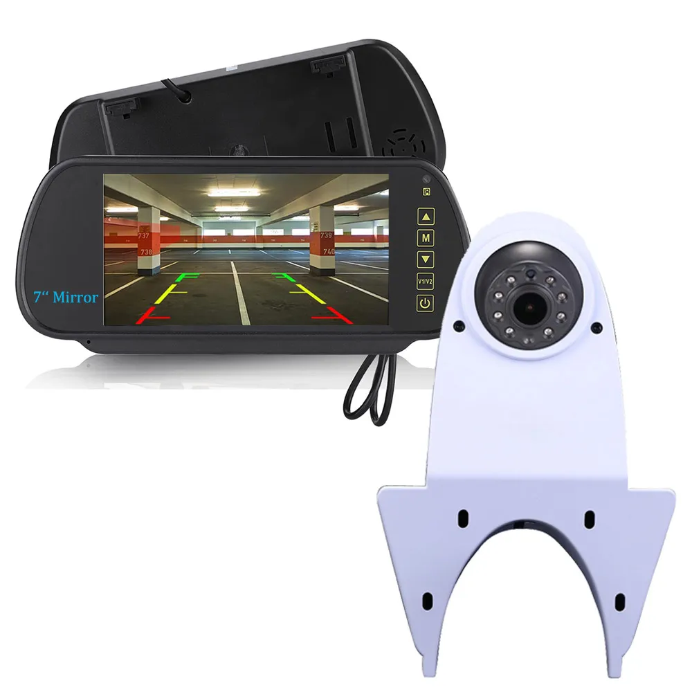 

HD car reverse camera+7"Mirror for Mercedes Benz Transporter Citan Sprinter Vario Viano Vito IP67 Waterproof