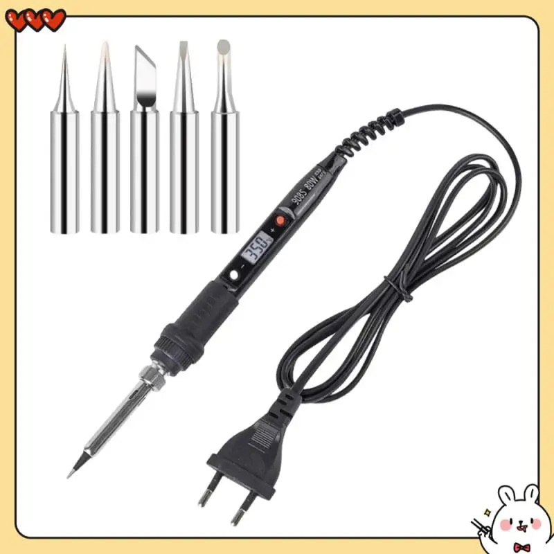 

80W Electric Soldering Iron LCD Digital Display Adjustable Temperature Welding Repair Tools 220V / 110V Solder Wire Tips