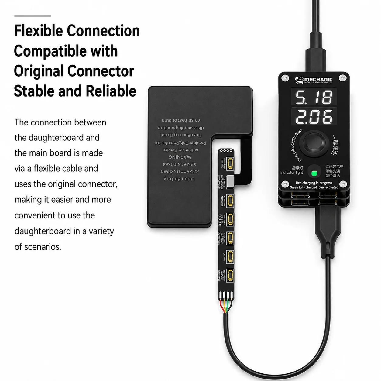 MECHANIC BA27 Pro Battery Activation Detection Board Double Layer Design 4 Type-C Interfaces for Phone Battery Maintenance