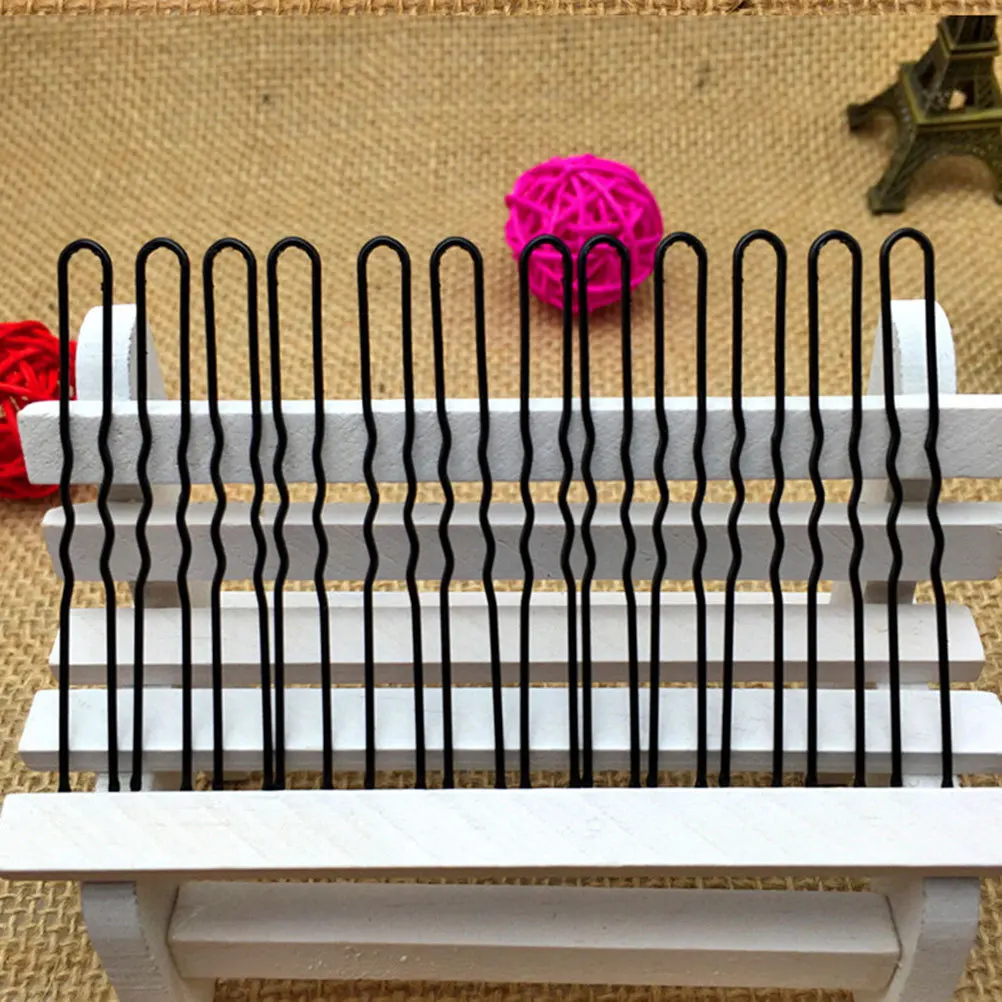 

35Pcs Shiny U Shaped Hair Clips Stainless Steel Bun Pins for Women Updo Hairstyle Holders Wedding Daily Use Party Gift