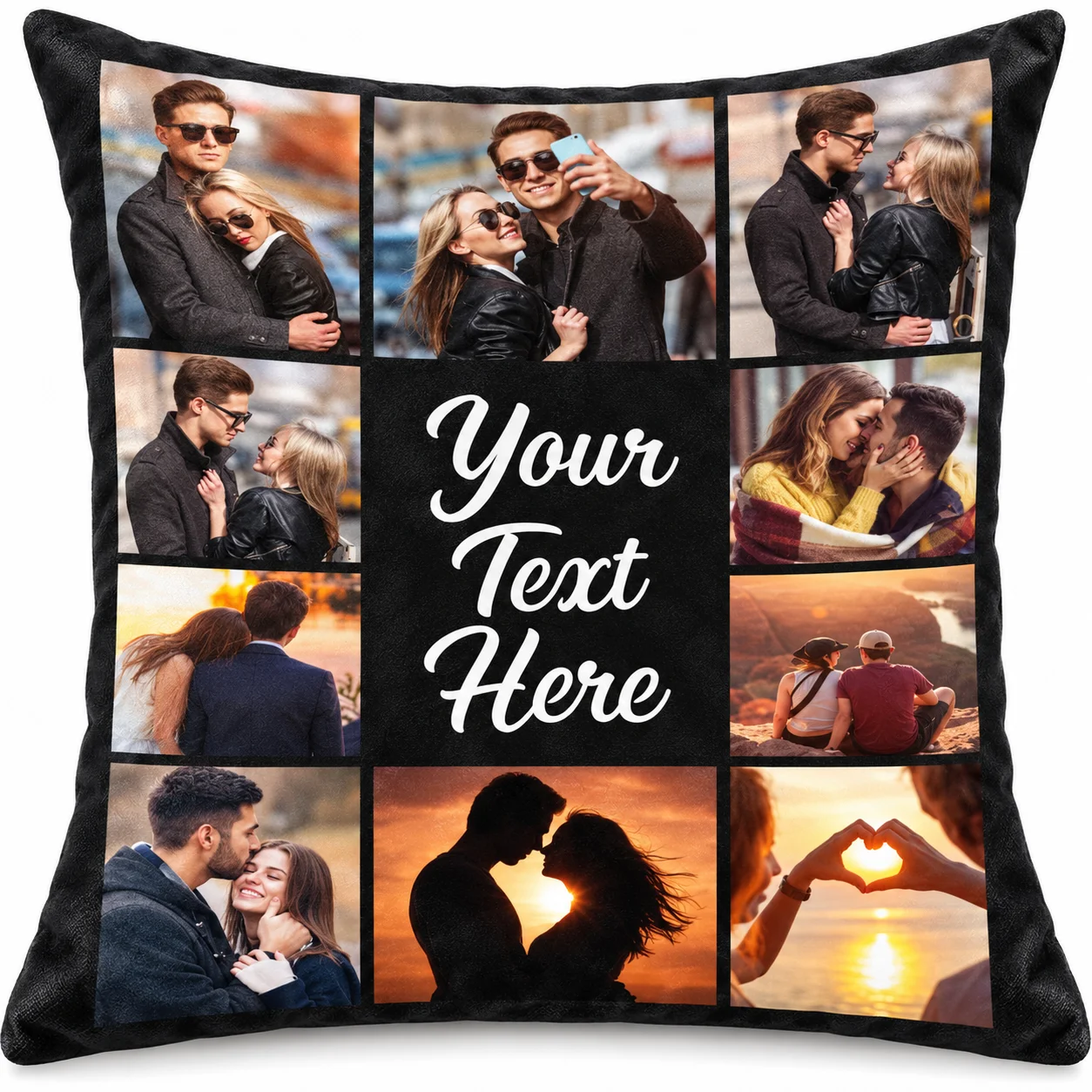Custom Pillows with Picture, Personalized Photo Pillow,Soft Plush Cushion Cover,Perfect Gift for Birthday Wedding Party Festival