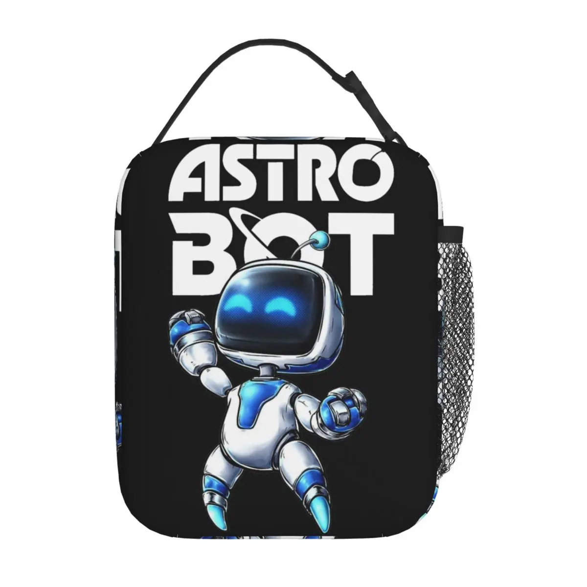 Cartoon Astrobot Character Insulated Lunch Bags Food Container Portable Thermal Cooler Lunch Boxes For Travel