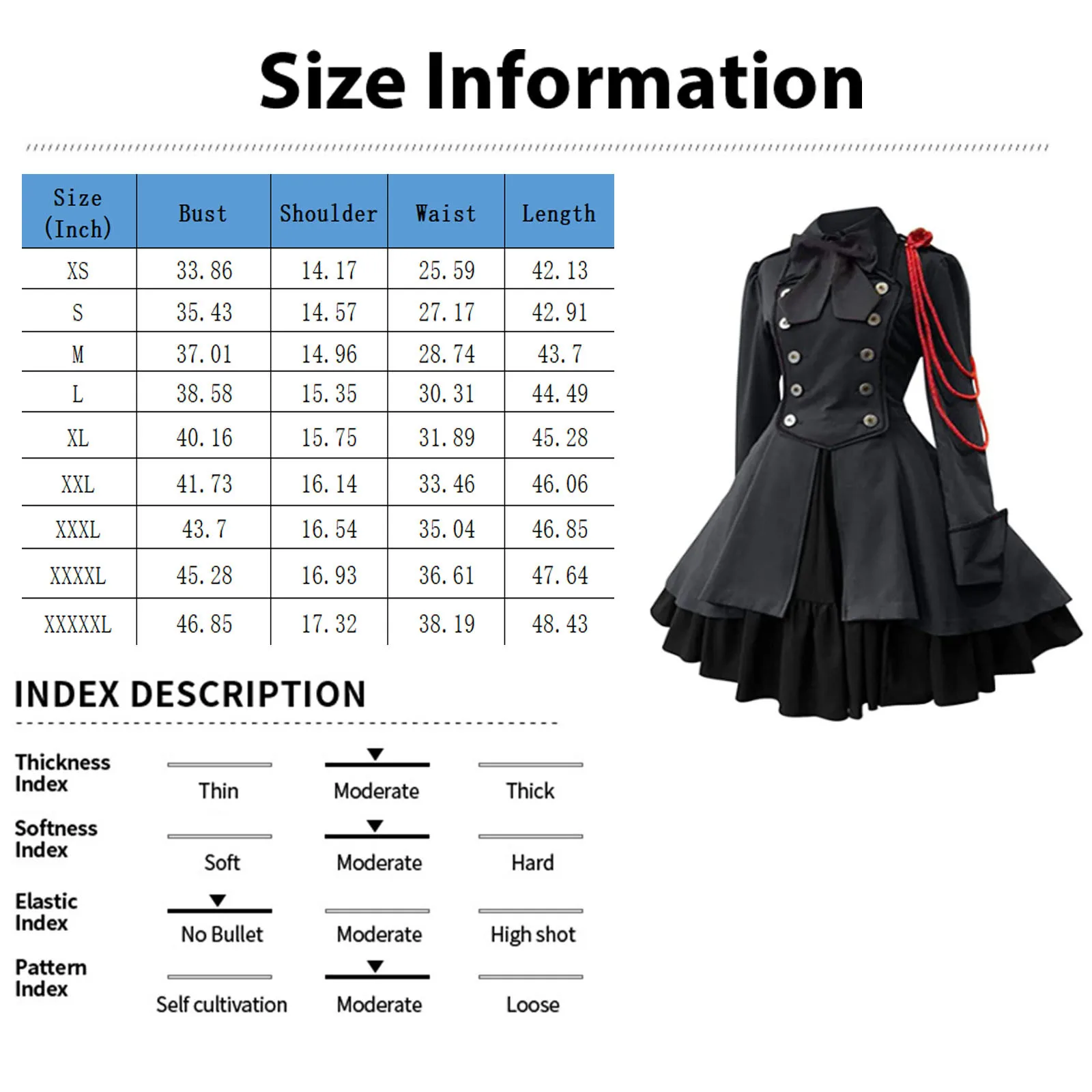 Medieval Retro Black Lolita Dress Gothic Renaissance Coat Ruffle Waist Skirt Classic Sweet Kawaii Lolita Dress Vestidos Cortos