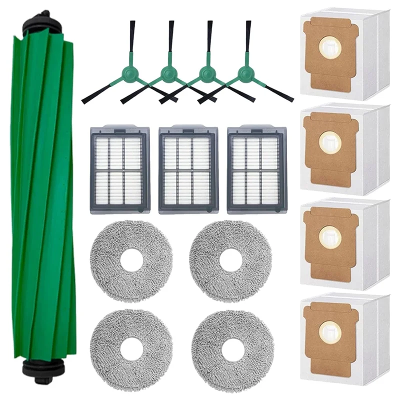 Per Irobot Roomba Plus 505/405 Combo Robot Aspirapolvere Spazzola Filtro HEPA Mop Panno Sacchetto per la Polvere Kit di Sostituzione (16 PZ) Spare-A58E
