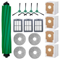 For Irobot Roomba Plus 505/405 Combo Robot Vacuum Cleaner Brush HEPA Filter Mop Cloth Dust Bag Replacement Kit(16PCS) Spare-A58E