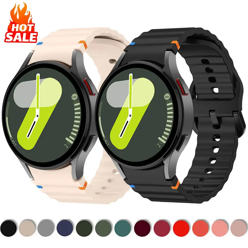 

Silicone Band for Samsung Galaxy Watch 7 6 4 5 pro FE 44mm 40mm 45mm Bracelet Galaxy Watch4 6 Classic 43mm 47mm Smartwatch Strap