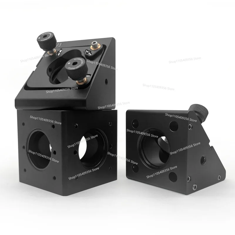 For 45 Degree Optical Path Conversion Adjustment Frame for Cage Type Right Angle Adjustable Mirror Mount, Round Optical Element