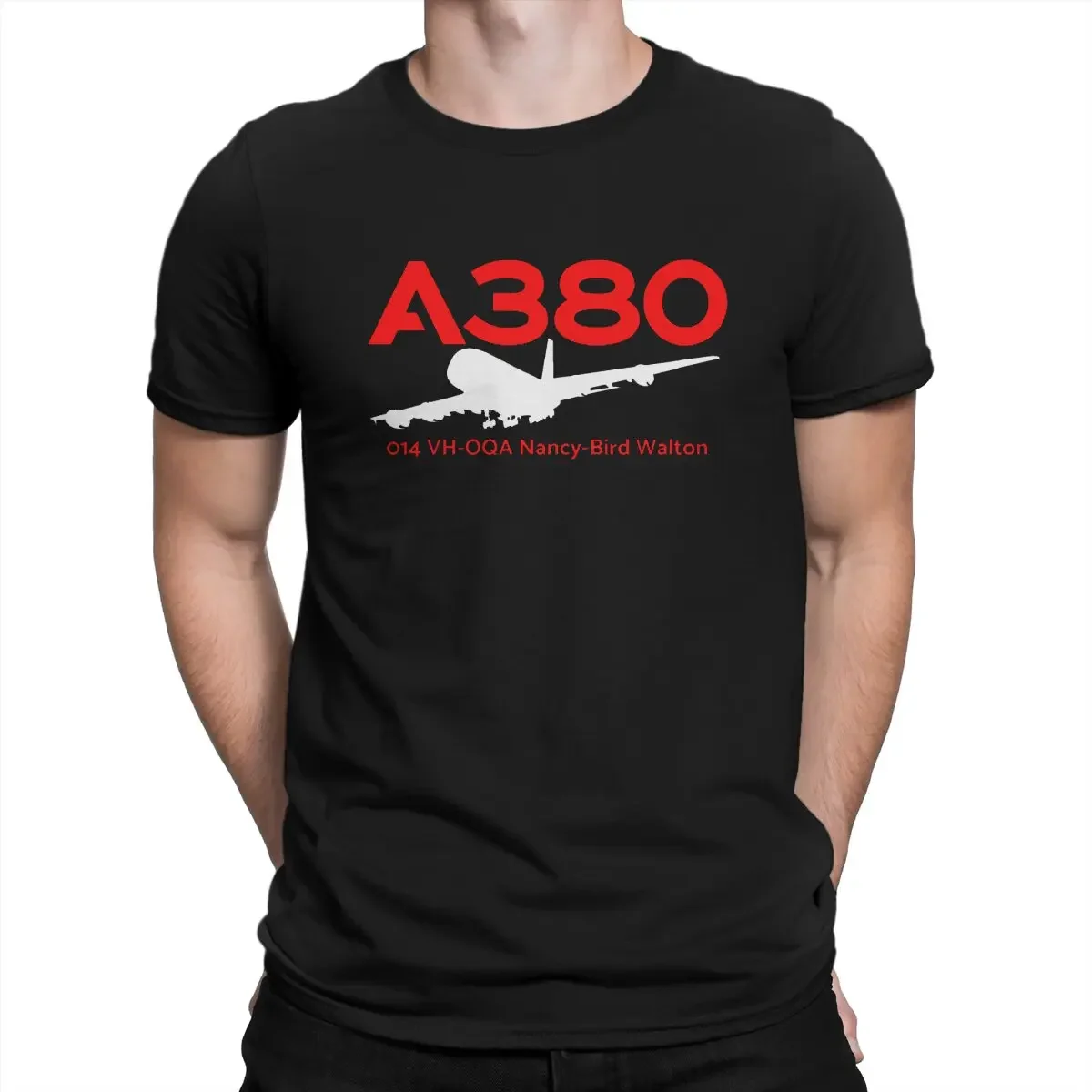 New Arrival Short Sleeve T Shirts S-5XL 2024 VH OQA T-Shirts for Men Civil Aviation Airbus Casual Pure Cotton Tee Shirt Crewneck