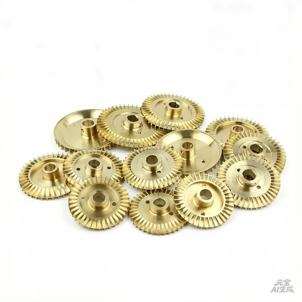 1PC Water Pump copper Impeller Double Side 42/52/55/60/66 Brass Backward Curved Vanes Self priming pump double-sided accessories