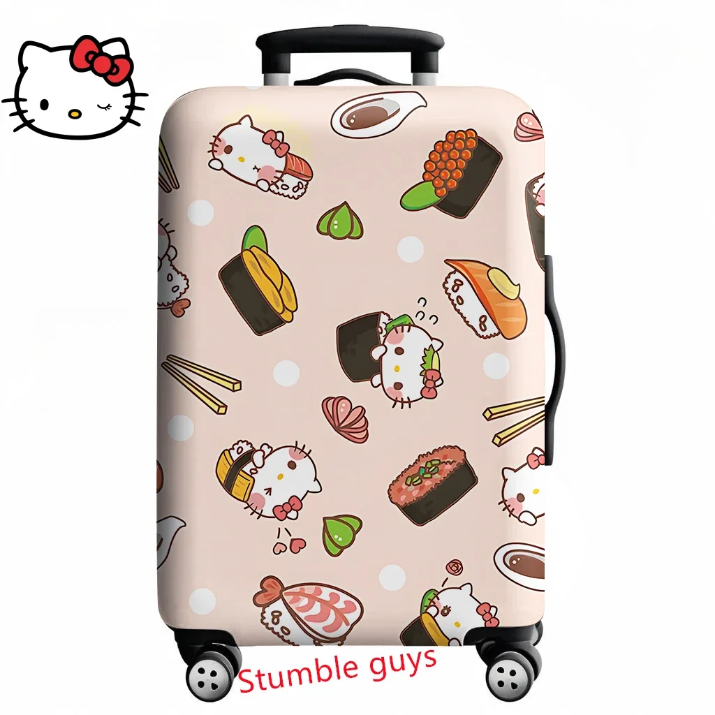 غطاء الأمتعة Anime Kawaii Hello Kitty يناسب حقائب السفر مقاس 18-32 بوصة وواقي طباعة الرسوم المتحركة #2