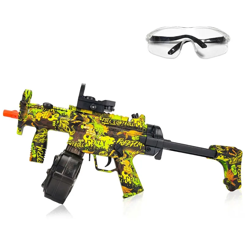 Elektrischer Splatter-Ballblaster, großer Orby-Pistolen-Gel-Ballblaster mit Trommel, 7,4-V-Akku, manueller und automatischer Modus