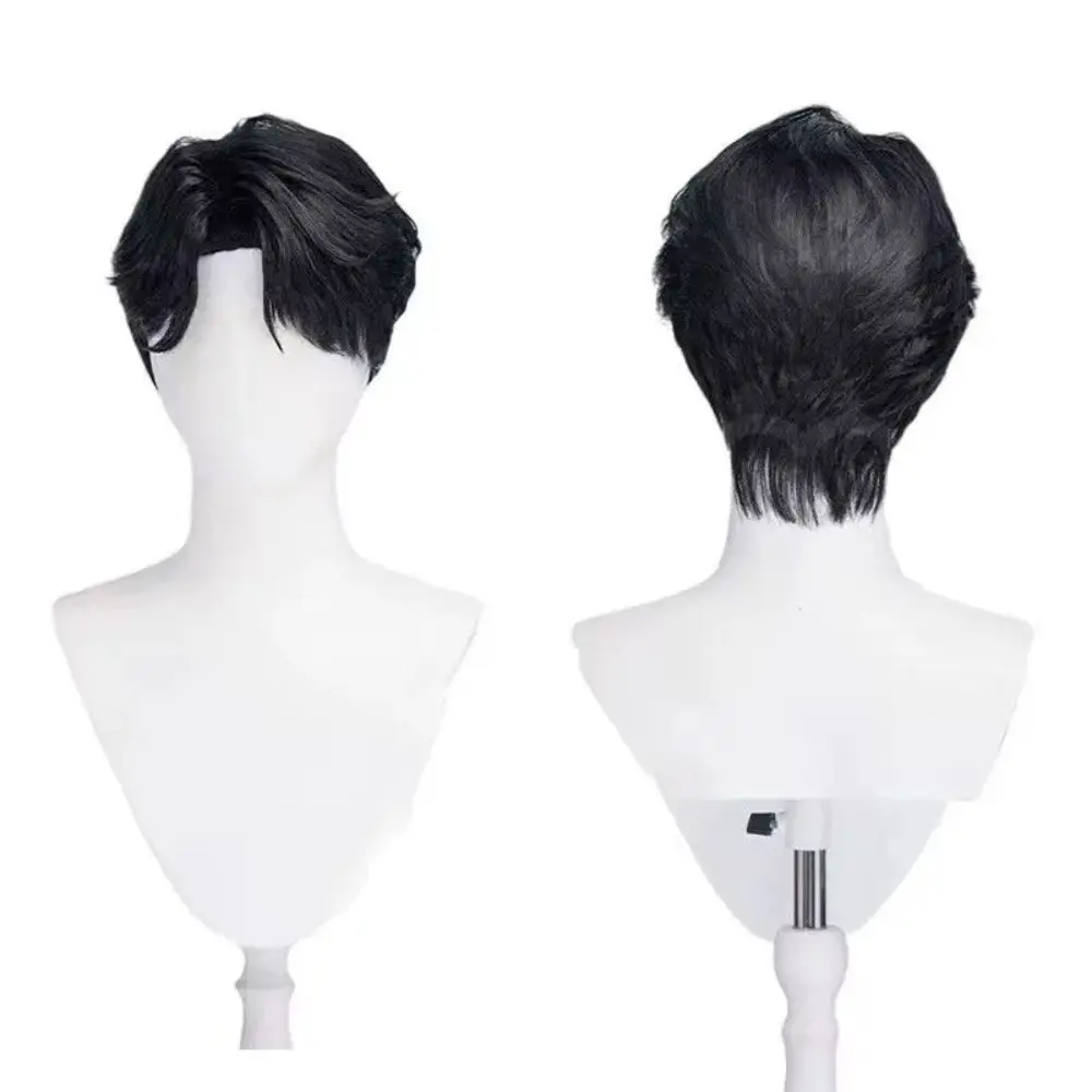 Kpop Demon Hunters Saja Boys Jinu Baby Abby Mystery Romance Cosplay Wig for Men Hair With Free Wig Cap Halloween Accessories