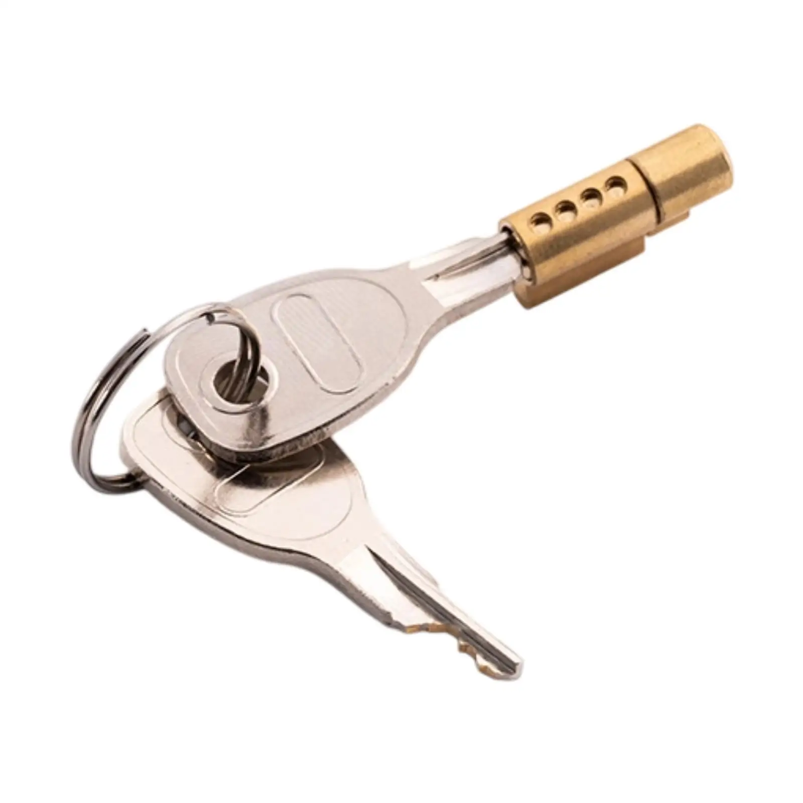Trailer Hitch Lock Cylinder 0.28inch Pin Diameter Anti-theft Protection Tow Hitch Coupling Lock Core with 2 Keys for Erde