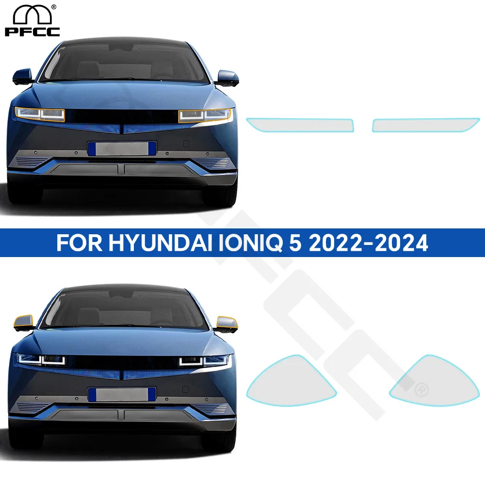 

For Hyundai IONIQ 5 2022-2023 PPF PreCut Clear Headlight Rearview Car Paint Protection Film Transparent Invisible Car Accessorie