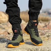 Fashion Best Quality Protective Work Safety Shoes For Men Breathable Shoes Anti-Puncture Steel Toe Cap Anti Puncture Work Boots 5