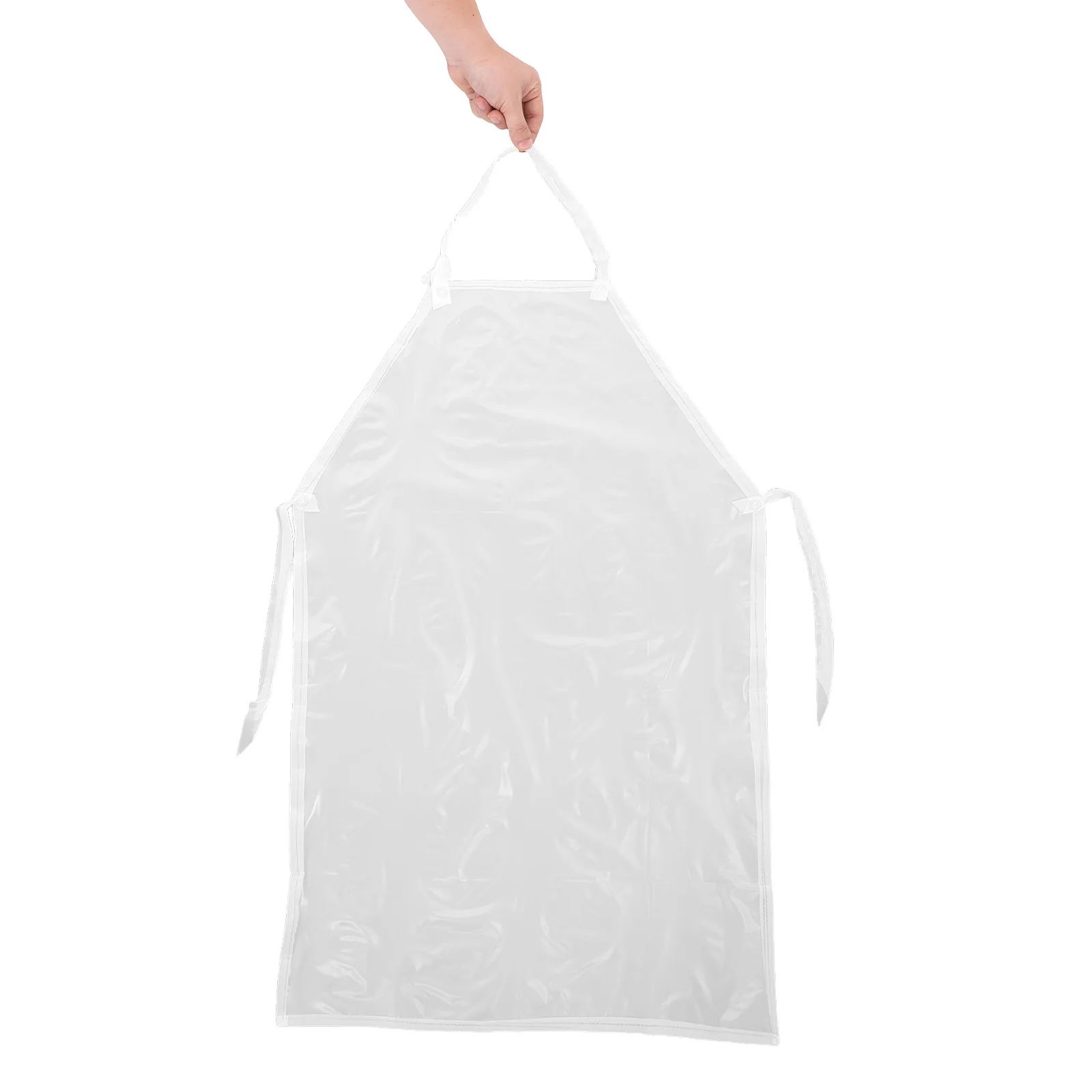 

4Pcs Waterproof Kitchen Aprons Frosted Oil-Proof PVC Adjustable Cooking Grilling Dog Grooming Gardening Apron Waterproof Aprons