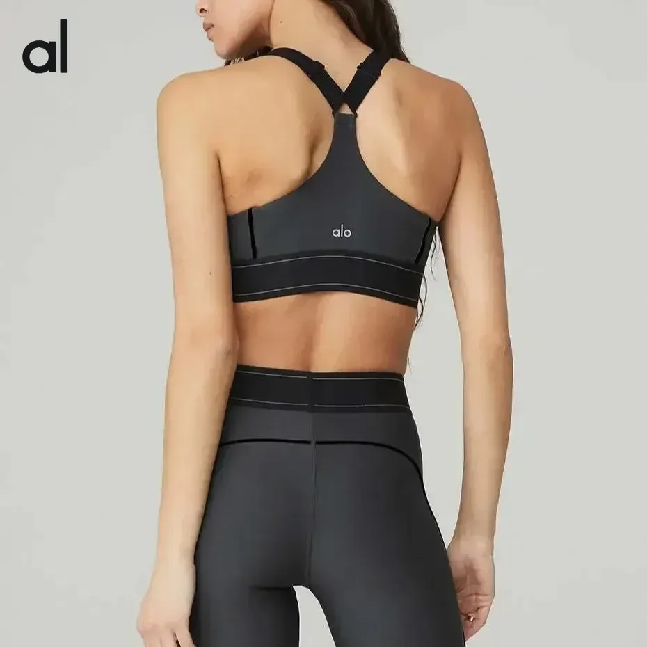 AL Yoga suit sports leotard adjustable straps suit yoga clothing high strength anti-shock anti-sag bra undershirt fitness suit