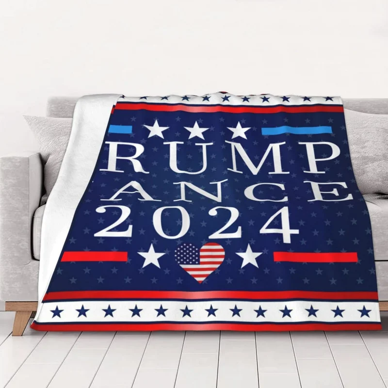 

Trump-Vance 2024 Soft Throw Blanket for Couch Cozy Fluffy Warm Blankets Lightweight Throw Sofa Bed Chair Living Room Camping