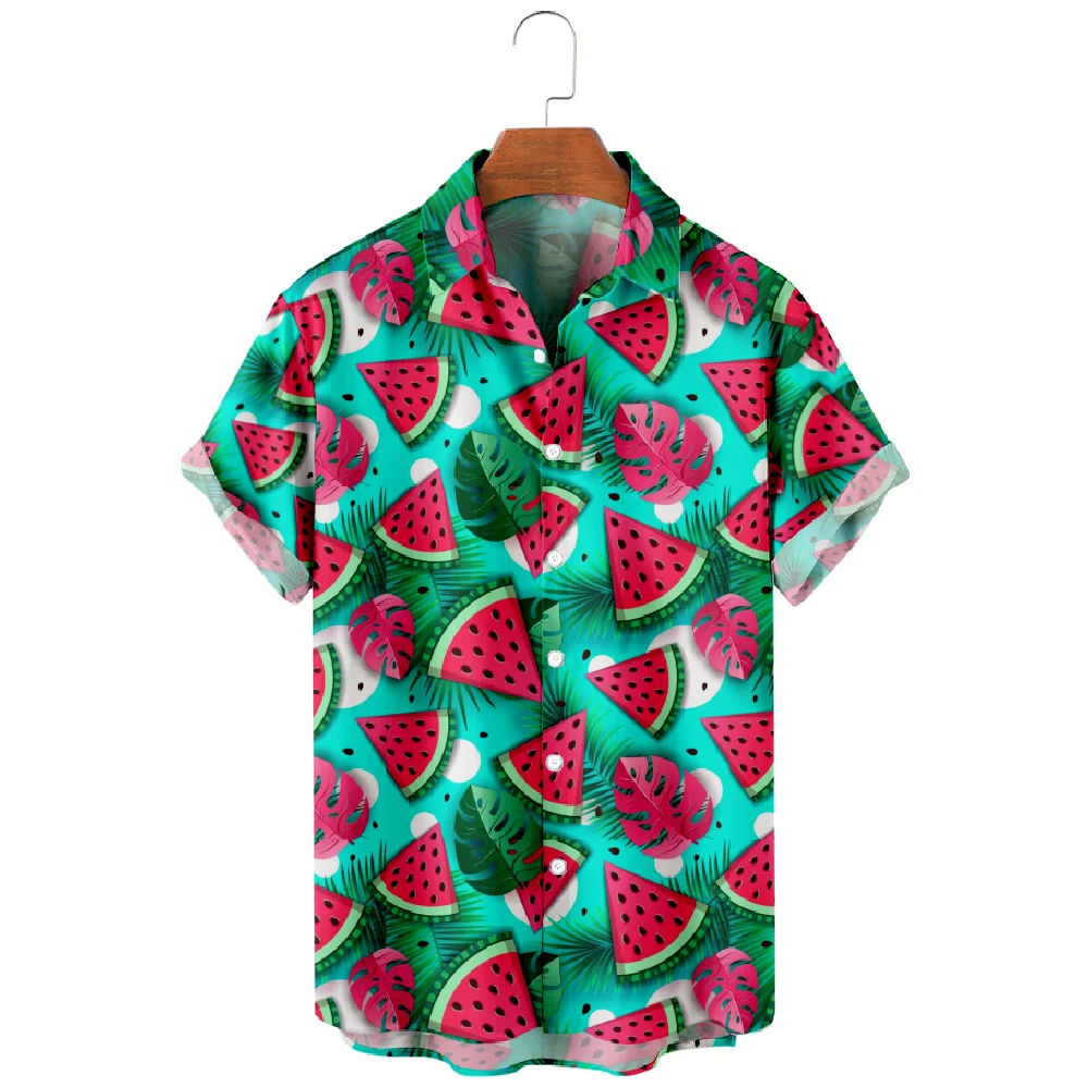 

Hawaiian Shirt For Men Oversized Summer Fashion Clothes T Shirt For Men Short Sleeve Y2k Vintage Beach Harajuku 6