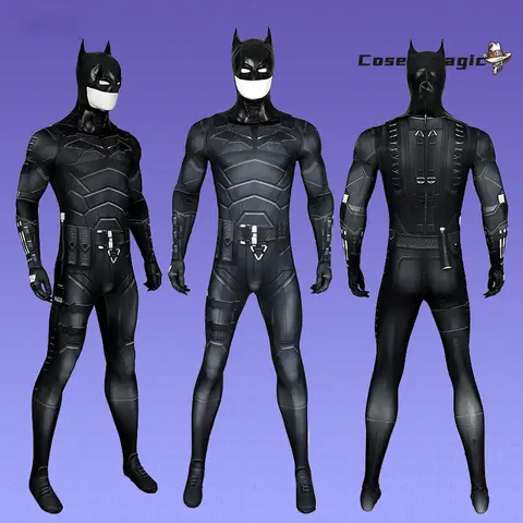 Anime Detective Comics Batman Cosplay Kostym Uniform Halloween Karneval Fest Jul Lekroll Kläder Kläder 10 best sales Batman Fantasy - №7