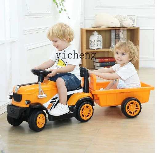 Tqh-Tracteur électrique télécommandé pour enfants, voiture jouet pour garçon, train, voiture de plage, véhicule tout-terrain portable, EbPortable