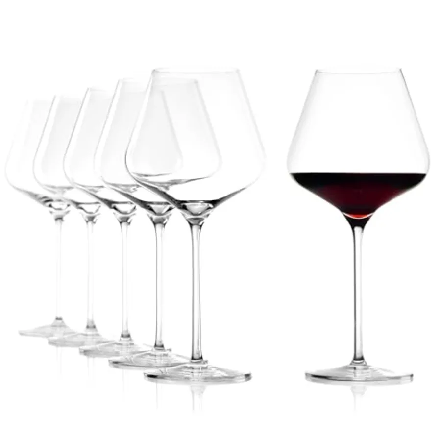 

Quatrophil Set of 6, Perfect for and Pinot Noir Crystal for Optimal Aroma Development Dishwasher and ShockResistant