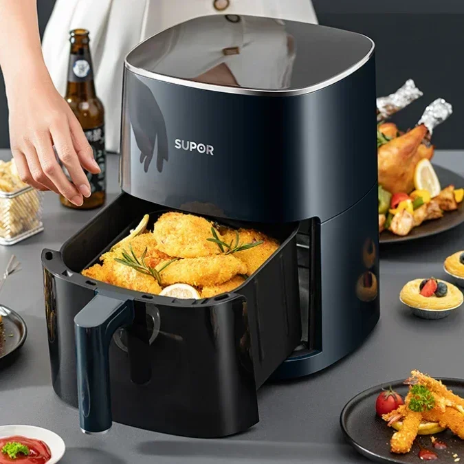 New household kitchen  visual air fryer household no-turn-over large-capacity intelligent multi-functional 1700W large firepower