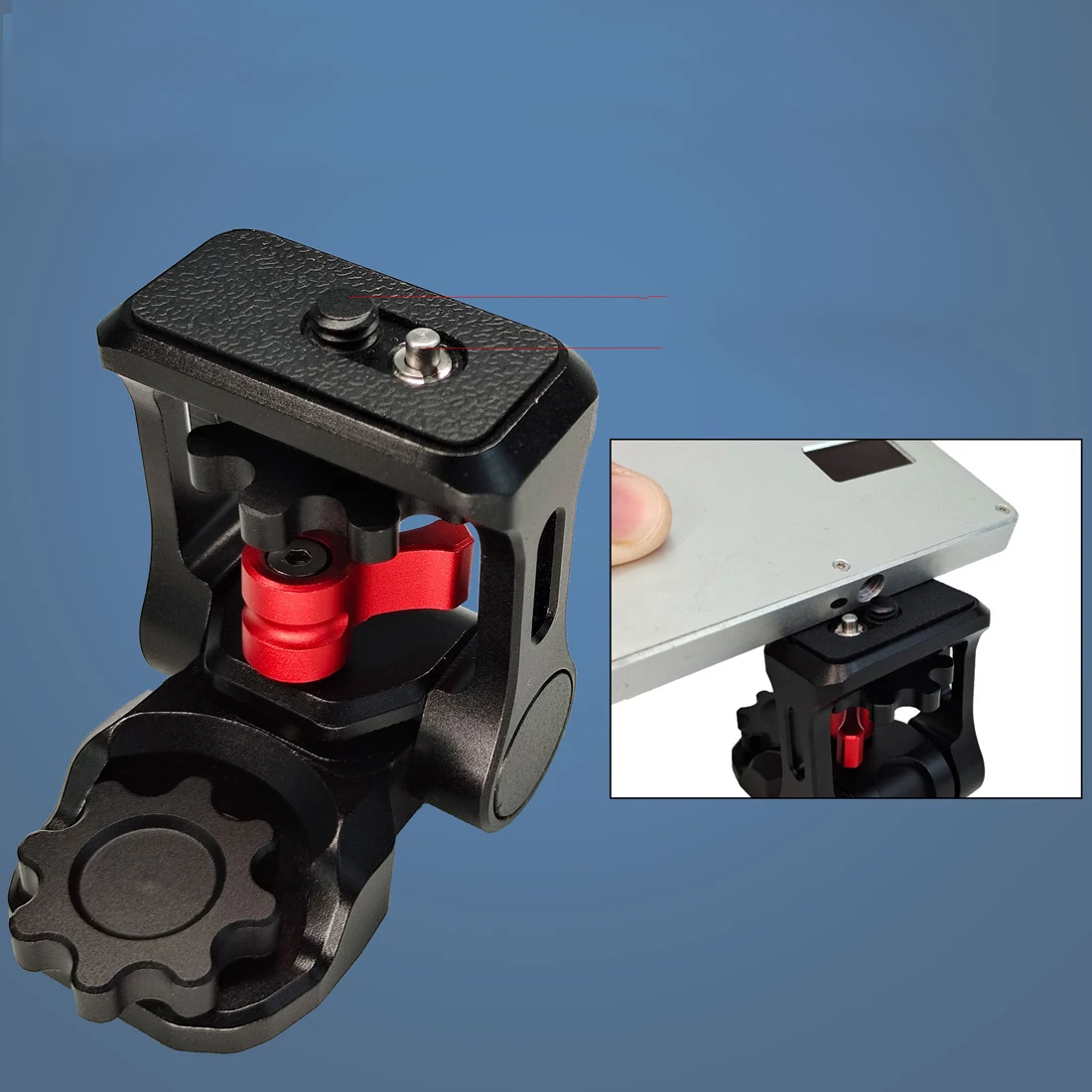 Адаптер для монитора из алюминиевого сплава, держатель с фиксирующим штифтом Arri 1/4, винт для цифровой зеркальной камеры, 170 градусов