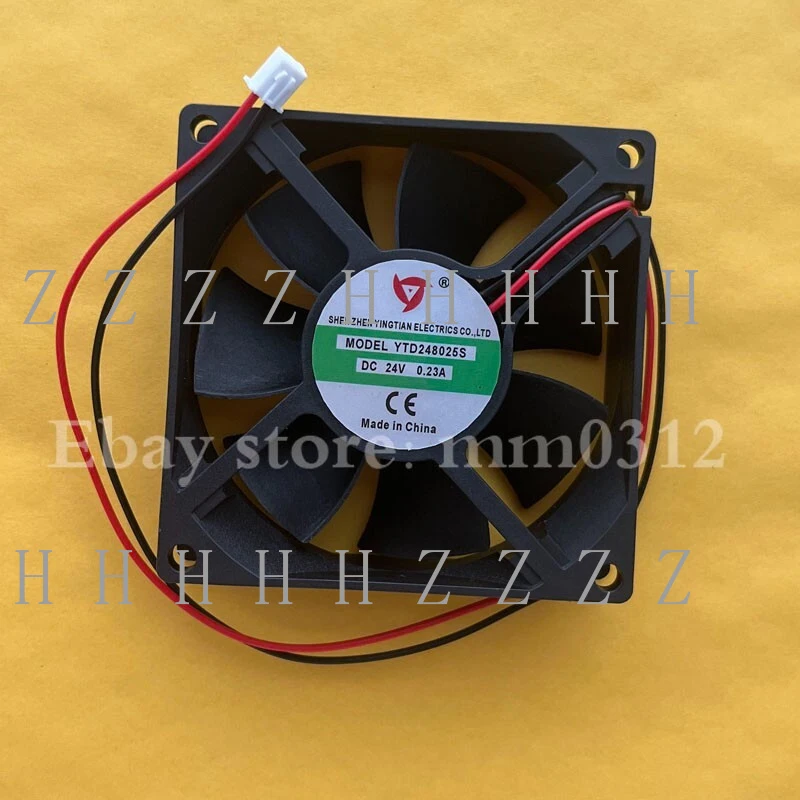

Z 1PCS YTD248025S DC24V 0.23A 8025 2-Pin Inverter Cooling Fan