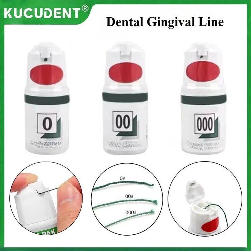 

Disposable Dental Thread Gingival Retraction Cord Knitted Cotton Gum Line Size Retractor Splitter 0# 00# 000# Dentist Material