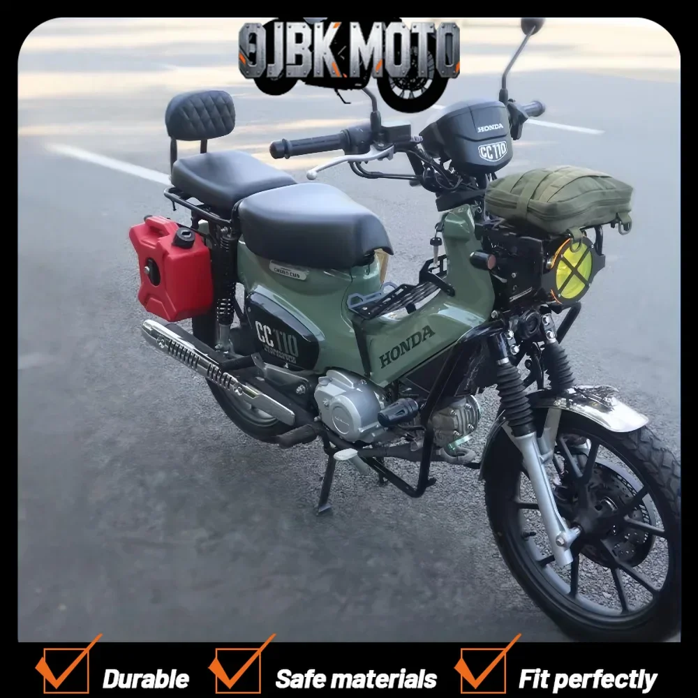 

【Perfect fit】Suitable for Honda Cub 110 Rear Backrest Cub Cc110 Refitted Rear Armrest Rear Tail Bow Bag Accessories