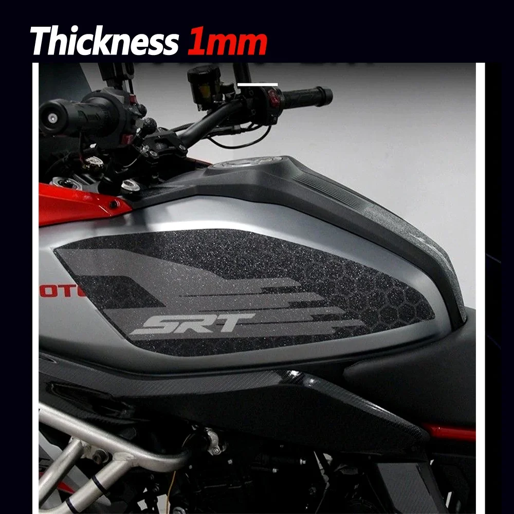 

SRT600 Anti slip stickers on fuel tanks fish bones For QJMOTOR SRT600 anti-wear and scratch protection stickers